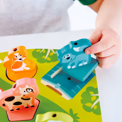 Hape E1614 puzzle Puzzle a blocchi Animali - Vista aggiuntiva 4