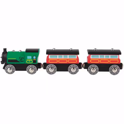 Hape STEAM-ERA PASSENGER TRAIN, Treno, 3 anno/i, Legno, Multicolore