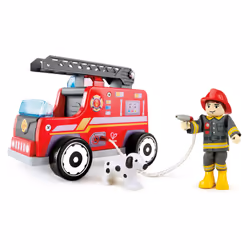 Hape E3024, Camion dei pompieri, 3 anno/i, Legno, Rosso