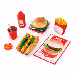 Hape Fast food set, Cucina e cibo, 3 anno/i