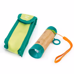 Hape Hand-Powered Flashlight, Torcia a mano, Bamboo, Verde, Bamboo, Plastica, 4 anno/i, 42 mm, 42 mm