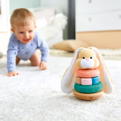 Hape Bunny Stacker giocattolo per lo sviluppo delle abilità motorie