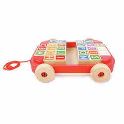 Hape blocchi di lettere nel carro trainabile 1 St - Vista aggiuntiva 4