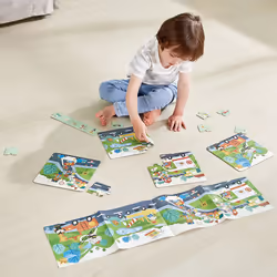 Hape E1639 puzzle Puzzle a blocchi 71 pz Bambini
