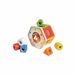 Hape Wooden Wonder Shape Sorter giocattolo per lo sviluppo delle abilità motorie - Vista aggiuntiva 4