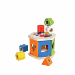 Hape Wooden Wonder Shape Sorter giocattolo per lo sviluppo delle abilità motorie - Vista aggiuntiva 5