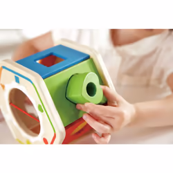 Hape Wooden Wonder Shape Sorter giocattolo per lo sviluppo delle abilità motorie - Vista aggiuntiva 6