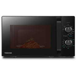 Toshiba MW2-MG20P(BK) 3-in-1 Forno Microonde Grill Combinato, 20 L, 5 Livelli di Potenza Regolabili, Timer, 800 W, Grill 1000 W, Nero