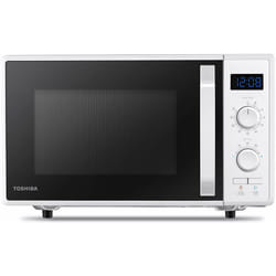 Toshiba - MW2-AG23P(WH) 3-in-1 Forno a Microonde con Grill e Cottura combinata, 23 l, Piatto Girevole con Memoria di Posizione, Timer, Luci led