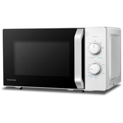Toshiba - MW2-MM20P(WH) - Forni a microonde standard, 20 Litri, 800 w, 5 livelli di potenza con pratica funzione di scongelamento, illuminazione a