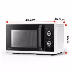Toshiba MW3-MM20PF(WH), Superficie piana, Solo microonde, 20 L, 800 W, Pulsante, Bianco