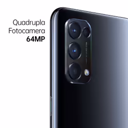 OPPO Find X3 Lite Smartphone 5G, Qualcomm 765G, Display 6.43'' FHD+AMOLED, RAM 8GB ESPANDIBILE FINO A 13GB+ROM 128GB,, Dual Sim, Colore Starry Black