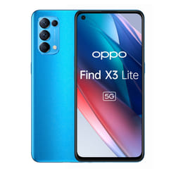 OPPO Find X3 Lite Smartphone 5G, Qualcomm 765G, Display 6.43'' FHD+AMOLED, RAM 8GB ESPANDIBILE FINO A 13GB+ROM 128GB,, Dual Sim, Colore Astral Blue