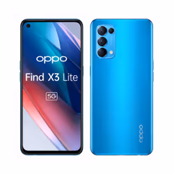 OPPO Find X3 Lite Smartphone 5G, Qualcomm 765G, Display 6.43'' FHD+AMOLED, RAM 8GB ESPANDIBILE FINO A 13GB+ROM 128GB,, Dual Sim, Colore Astral Blue