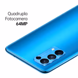 OPPO Find X3 Lite Smartphone 5G, Qualcomm 765G, Display 6.43'' FHD+AMOLED, RAM 8GB ESPANDIBILE FINO A 13GB+ROM 128GB,, Dual Sim, Colore Astral Blue