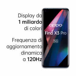 OPPO Find X3 Pro 5G, Qualcomm 888, Display 6.7''QHD+AMOLED 120Hz, RAM 12GB+ROM 256GB, Colore Blue - Vista aggiuntiva 5