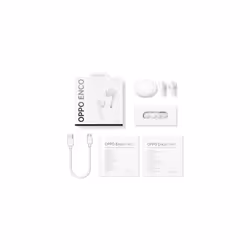 OPPO Enco Free 2 W52 Auricolari True Wireless Bianchi, Bluetooth 5.2, Cancellazione del rumore, Padiglione In-Ear, Dynaudio Quality Sound, [Versione Italiana], Colore White