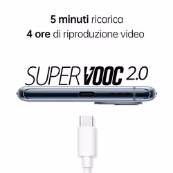 OPPO Reno 5G, Qualcomm 870, Display 6.55" FHD+ AMOLED 90Hz, Quadrupla fotocamera 50+16+13+2MP & AI Highlight Video 2.0, RAM 12GB ESPANDIBILE FINO A 19GB+ROM 256GB, & SuperVOOC 2.0 65W, WiFi 6, Lunar Grey - Vista aggiuntiva 6