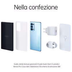OPPO Reno 5G, Qualcomm 870, Display 6.55" FHD+ AMOLED 90Hz, Quadrupla fotocamera 50+16+13+2MP & AI Highlight Video 2.0, RAM 12GB ESPANDIBILE FINO A 19GB+ROM 256GB, & SuperVOOC 2.0 65W, WiFi 6, Arctic Blue - Vista aggiuntiva 8
