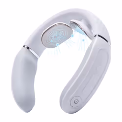SKG 4356E, Massaggio combinato, Collo, Bianco, Silicone, Pulsanti, Batteria