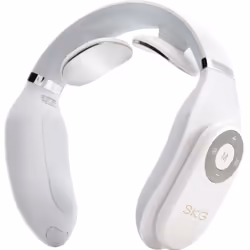 SKG 4098E, Massaggio combinato, Collo, Bianco, Silicone, Pulsanti, Batteria