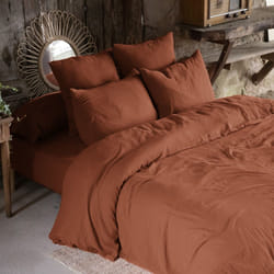 Housse De Rêve Terracotta copripiumone Arancione Cotone 140 x 200 cm