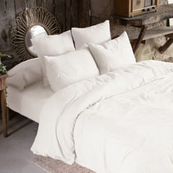 Housse De Rêve Chantilly copripiumone Bianco Cotone 140 x 200 cm