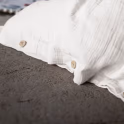 Housse De Rêve Chantilly copripiumone Bianco Cotone 140 x 200 cm
