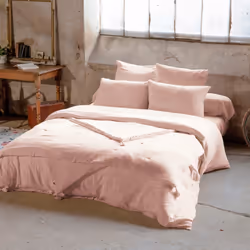 Housse De Rêve Guimauve copripiumone Rosa Cotone 220 x 240 cm