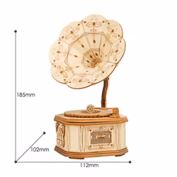 ROBOTIME Gramophone Puzzle 3D 122 pz MUSICA - Vista aggiuntiva 5