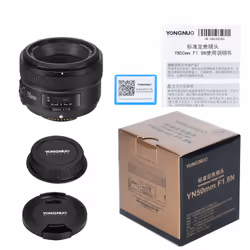 Yongnuo YN-50mm F1.8 Obiettivo con messa a fuoco fissa Nero - Vista aggiuntiva 8