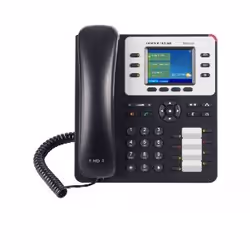 Grandstream Networks GXP-2130, IP Phone, Nero, Cornetta cablata, 3 linee, 2000 voci, TFT