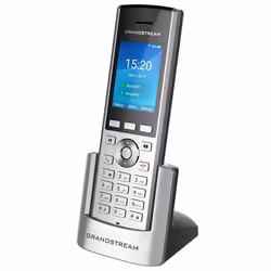 Grandstream Networks WP820, IP Phone, Nero, Argento, Cornetta wireless, Android, 2 linee, 500 voci