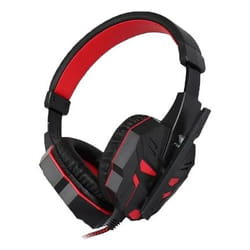 AULA LB-01 Auricolare Cablato A Padiglione Gaming USB tipo A Nero, Rosso