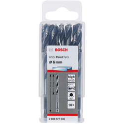 Bosch - Accessories PointTeQ 10 punte esagonali per metallo, ø 6 mm, lunghezza 57 mm, lunghezza totale 98 mm, attacco esagonale, accessori per