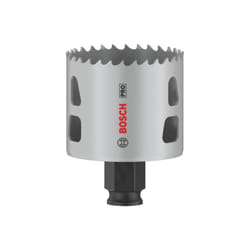 Bosch - 1x Crown Saw pro Multi Material Power Change Plus (per legno tenero, cartongesso, ø 56 mm, Accessori professionali per foratura)