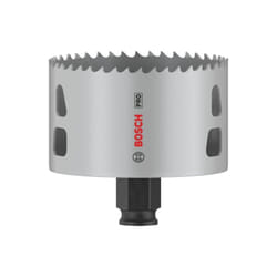 Bosch - 1x Crown Saw pro Multi Material Power Change Plus (per legno tenero, cartongesso, ø 79 mm, Accessori professionali per foratura)