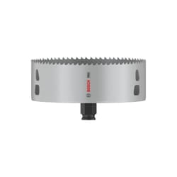Bosch - 1x Crown Saw pro Multi Material Power Change Plus (per legno tenero, cartongesso, ø 140 mm, Accessori professionali per foratura)