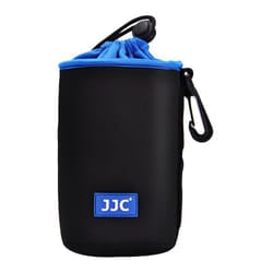JJC NLP-15 custodia e copertura per obiettivi di fotocamere Nero, Blu Neoprene Custodia a sacchetto