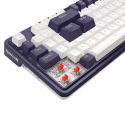 REDRAGON K673WB-RGB-PRO Ucal Pro, Cablato, USB, Interruttore a chiave meccanica, Bianco