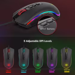 REDRAGON M711 COBRA mouse Gaming Mano destra USB tipo A Ottico 10000 DPI - Vista aggiuntiva 5