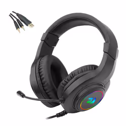 REDRAGON H260 HYLAS RGB Auricolare Cablato A Padiglione Gaming USB tipo A Nero - Vista aggiuntiva 5