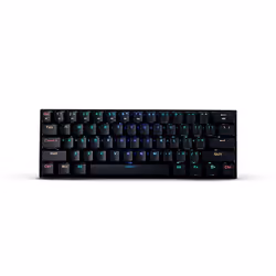 REDRAGON K530-RGB, Con cavo e senza cavo, USB + Bluetooth, Interruttore a chiave meccanica, QWERTY, LED RGB, Nero