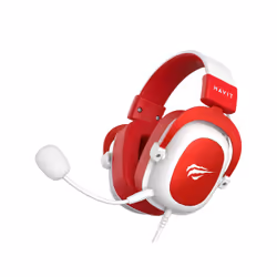 Havit 6950676214147 cuffia e auricolare Cuffie Cablato A Padiglione Gaming Rosso, Bianco - Vista aggiuntiva 2