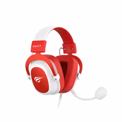 Havit 6950676214147 cuffia e auricolare Cuffie Cablato A Padiglione Gaming Rosso, Bianco - Vista aggiuntiva 5