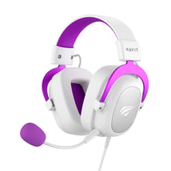 Havit 6950676214154 cuffia e auricolare Cuffie Cablato A Padiglione Gaming Viola, Bianco