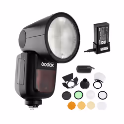 Godox V1-C Flash compatto Nero - Vista aggiuntiva 4