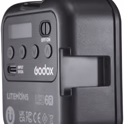 Godox LED6R flash per fotocamera Flash per videocamera Nero - Vista aggiuntiva 6