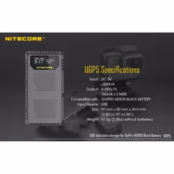 Nitecore UGP5 carica batterie Batteria per fotocamera digitale dC - Vista aggiuntiva 6