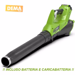 Pulisci il tuo giardino da foglie e sporco con il soffiatore assiale alimentato a batteria di Greenworks. Grazie al suo peso ...